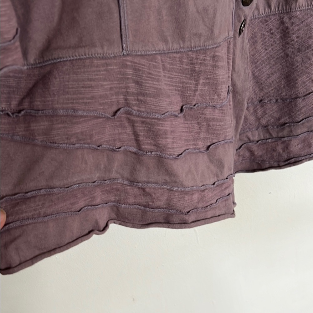 Bella Amore Brown 3/4 Sleeve Button Down Tunic - Picture 6 of 10